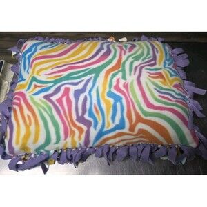 Handmade Pet Bed Colorful Zebra Print